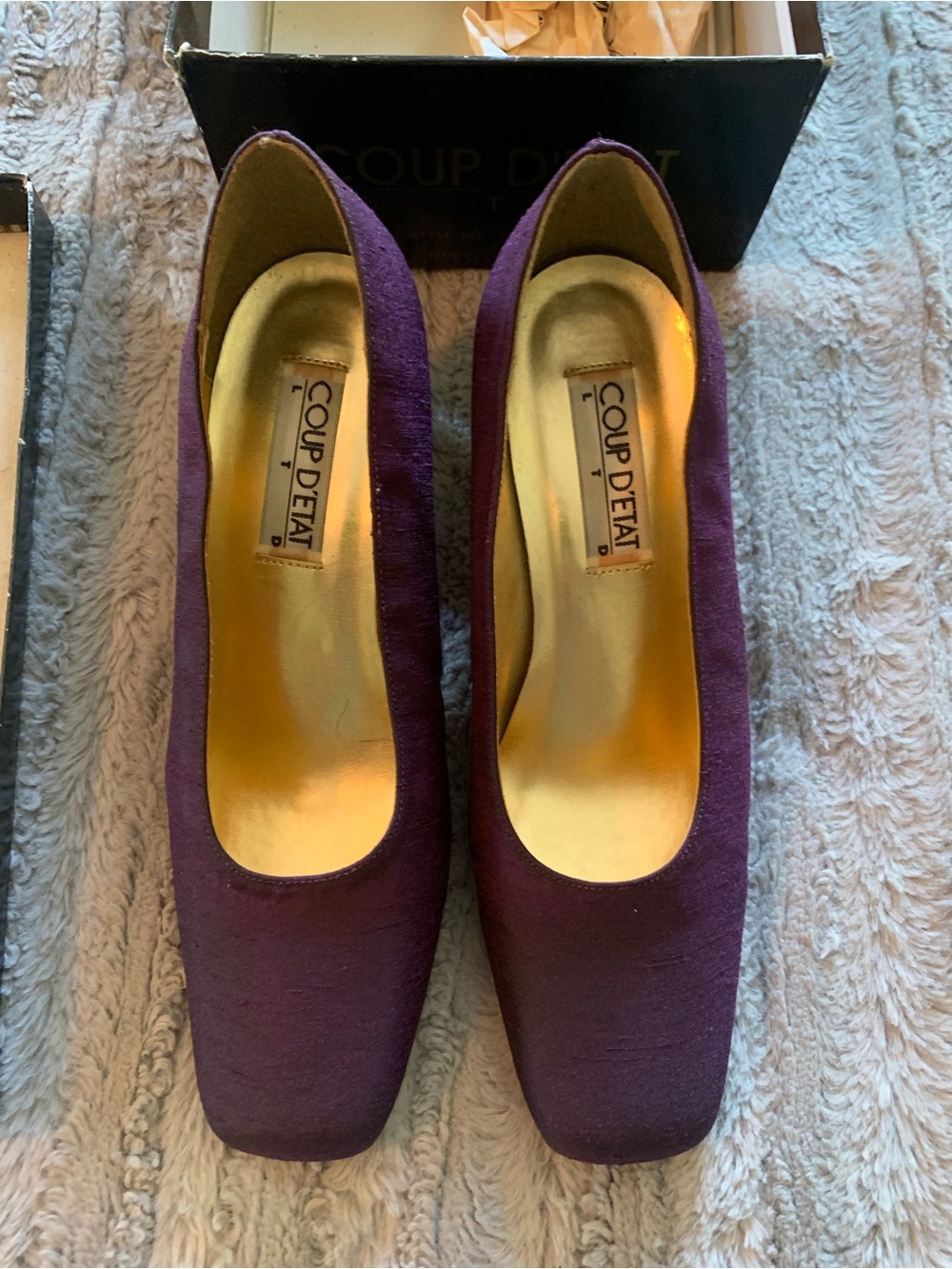 Coup D’Etat Vintage Purple Pumps with Box Size 9.5
